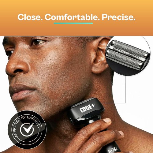 Edge+ PRO Precision Smooth Foil Shaver - Waterproof Titanium Electric Shaver for Men with Pop-Up Trimmer & LED Display