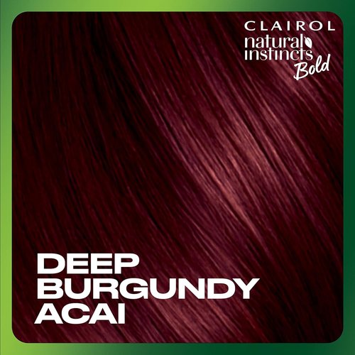 Clairol Natural Instincts Bold Hair Dye - BR36 Deep Burgundy Acai Color | Single Pack