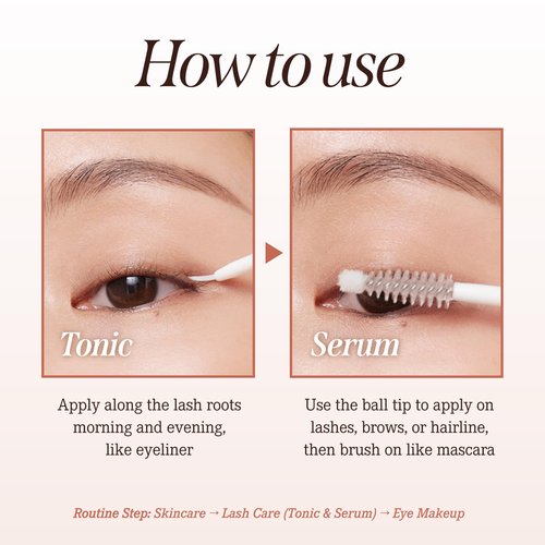 DEARDAHLIA Dream Lash Dual Serum, 9mL - Premium Eyelash Enhancer for Longer, Fuller, Thicker Lashes. Non-Irritating Formula, Hydrating & Healthy-Looking, Easy Application