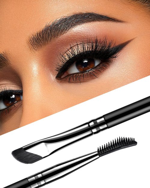 EIGSHOW Dual-Ended Precision Eyebrow Brush & Comb - Professional Eye Makeup Tool for Perfect Brows & Liner