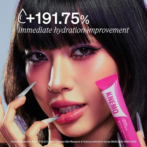KNEMO LipLock Jelly Serum - Hydrating & Plumping Korean Skincare for Dry Lips | Grape Crush Tint