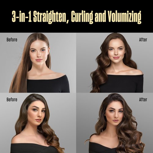 Bekind Twist Pro Thermal Brush - 1.5 Inch Versatile Heated Round Hot Air Brush Dryer, Effortless Blowout Curling Hair Styling Tools, Negative Ion Blow Out Hot Round Brush, 20s Heats (Black)