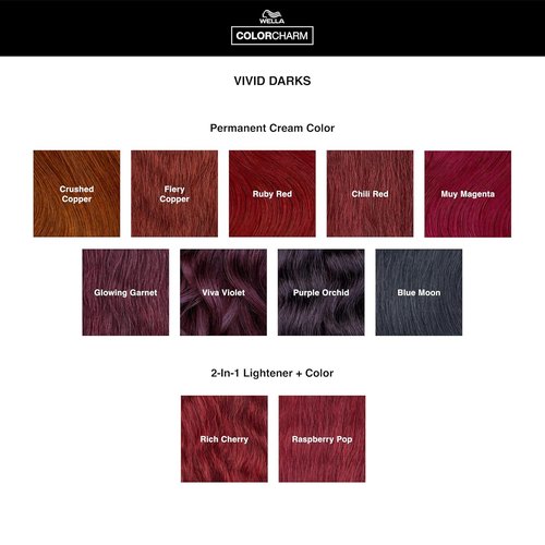 COLORCHARM VIVID DARKS - 2-in-1 Lightener & Permanent Cream Color | Nourishing Vegan Formula | 2 Fl Oz