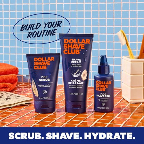 Dollar Shave Club | Hydrating Shave Cream for Sensitive Skin - 6 Ounce (Pack of 4)