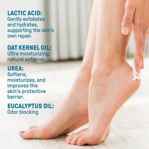 CCS Foot Pro All in One Foot Cream for Cracked Heels, Dry Skin, Calluses, and Foot Odor, Vegan Formula, No Parabens or Sulfates, Doctor Recommended, 3.4 fl oz (100ml)
