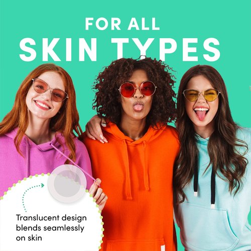 Dots for Spots Pimple Patches For Face - Stocking Stuffers For Teens - Fast Acting, Translucent Hydrocolloid Zit Patches that Unclog Pores Korean Skin Care - Vegan, Cruelty Free - (60 count)