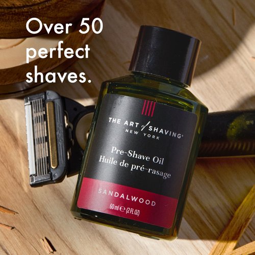 The Art of Shaving Pre Shave Beard Oil for Men, Protects Against Irritation and Razor Burn, Clinically Tested for Sensitive Skin, Sandalwood, 2 Fl Oz (Pack of 1)