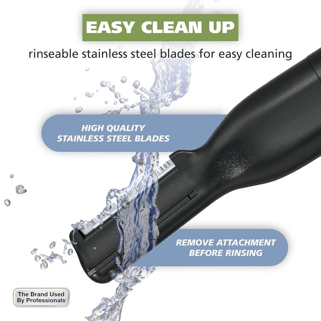 Wahl Micro Groomsman Personal Trimmer - Hygienic Grooming with Rinseable Heads for Eyebrows, Nose & Ears