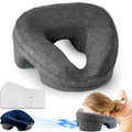 Face Down Pillow Massage Headrest for Bed, Stomach Sleeping Pillow, BBL Pillow After Surgery Post Eye Surgery Recovery & Vitrectomy Recovery for Massage Tables, Piercing Pillows Removable Cover Black