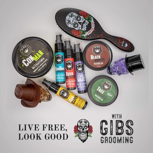 GIBS Grooming Beard Oil - Softens & Strengthens Hair - Travel Size 1 fl oz - Vitamin C & UV Shield