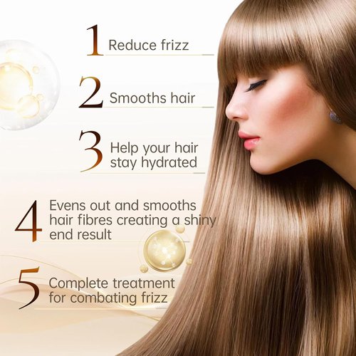 Immetee Antifrizz Hair Spray - Instant Straightener for Silky Smooth, Frizz Control | 150ml/5.28fl.oz