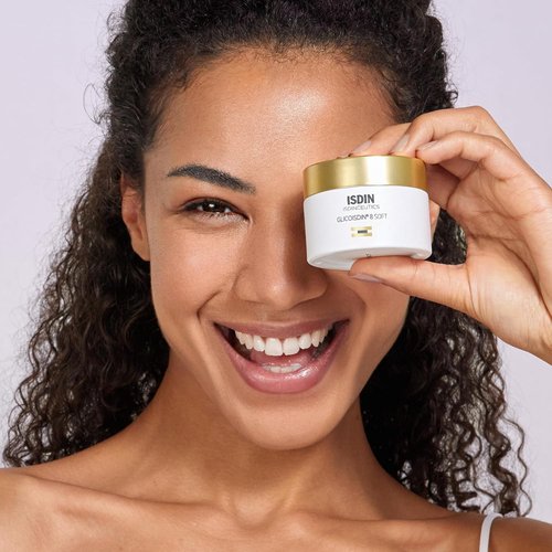 ISDIN Isdinceutics Glicoisdin 8 Soft Facial Exfoliant Cream - 3.2% Glycolic Acid for Smooth Skin Texture | 1.76 OZ