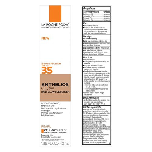 La Roche-Posay Anthelios Glow Tinted Sunscreen - SPF 35, Broad Spectrum, Lightweight Hydration for All Skin Types