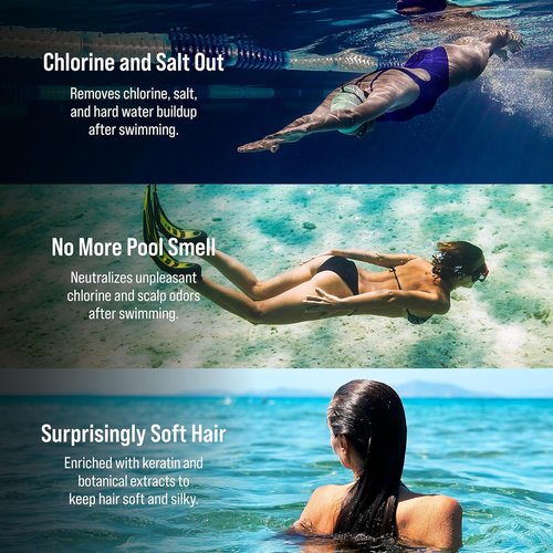 SOOO Swim Shampoo - Chlorine Removal Formula for Swimmers | Refreshing Citrus Scent, 16.9 fl. oz.
