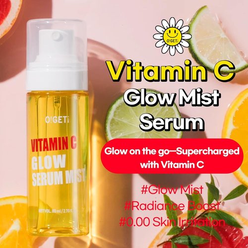 Skiennix Vitamin C Glow Serum Mist - Hydrating & Brightening Face Spray with Jeju Green Tangerine | 2.7 fl. oz.