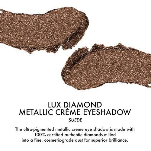 LORAC Lux Diamond Crème Eye Shadow - Metallic Shimmer Powder in Suede Brown | Long-Lasting Formula