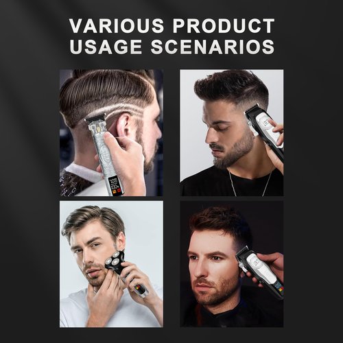 LQT Hair Clipper Kit for Men Grooming Set with Precision Hair Clippers, Detail Trimmer, Shaver, and Travel Case - Hair Cutting Kit for All Hair Types, Home & Professional Use