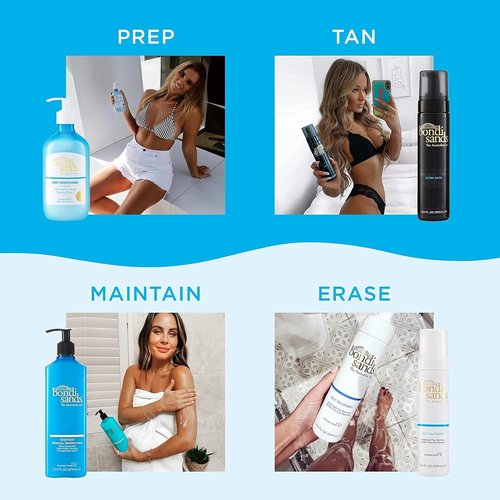 Bondi Sands Ultra Dark Self Tanning Foam - Lightweight Sunless Formula + Reusable Application Mitt