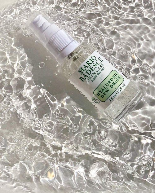 Mario Badescu Hyaluronic Dew Drops - Hydrating Gel-Serum for All Skin Types | 1 Fl Oz with Niacinamide & Botanical Extracts
