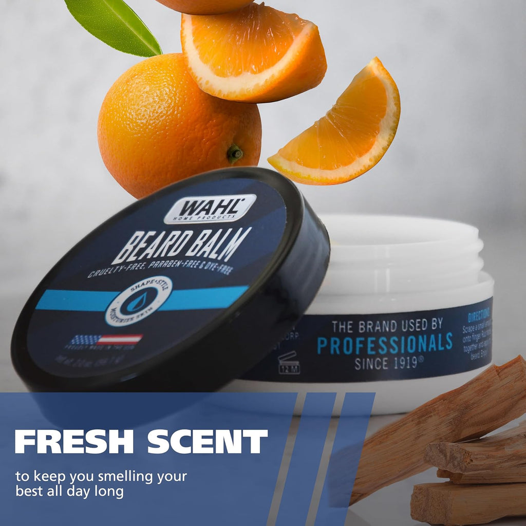 Wahl Beard Balm for Men - All-Day Control Leave-In Conditioner with Shea Butter & Aloe - Model 3028690