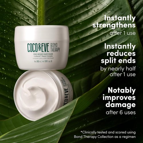 Coco & Eve Bond Therapy Pro Bond Hair Mask - Strengthening Treatment with Cutibond™ for Damaged Hair (7.17 fl oz)