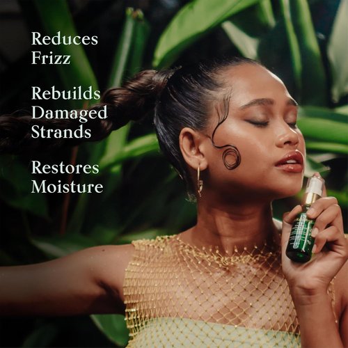 SHAZ & KIKS Moringa Anti-Breakage Peptide Serum - Control Frizz & Repair Damaged Hair | 1 Fl Oz