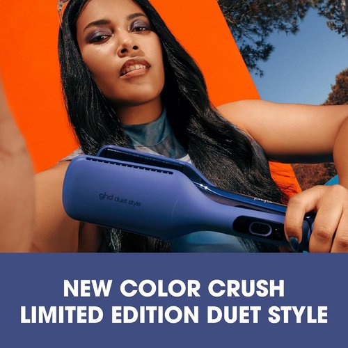 GHD Duet Style - 2-in-1 Flat Iron Hair Straightener & Dryer | Transform Wet Hair to Styled with No Heat Damage | 2X Shine