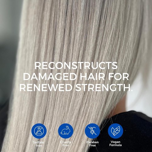 KERAZON Blonde Brazilian Hair BTX Treatment - Purple Mask for Platinum Effect, Deep Hydration & Frizz Control