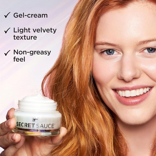 IT Cosmetics Secret Sauce Anti-Aging Face Moisturizer - Hydrating & Plumping Cream for Fine Lines & Wrinkles - 2 fl. oz