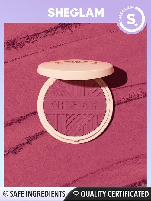 SheGlam Divine Flush Matte Blush Powder - Highly Pigmented, Long-Lasting Natural Glow | Lightweight Makeup