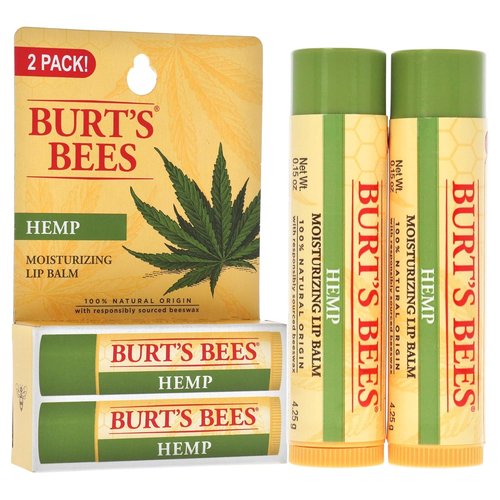 Burt's Bees Hemp Lip Balm - Moisturizing Formula for Soft Lips | 2 oz Unisex Size