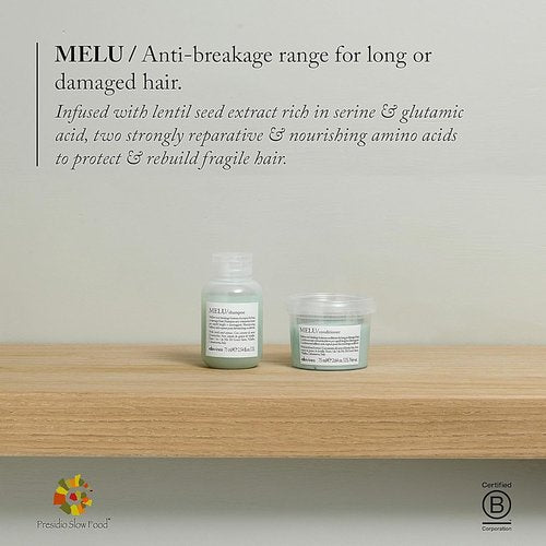 Davines MELU Conditioner - Anti-Breakage Formula for Long, Damaged Hair | Nourishing 8.5 oz