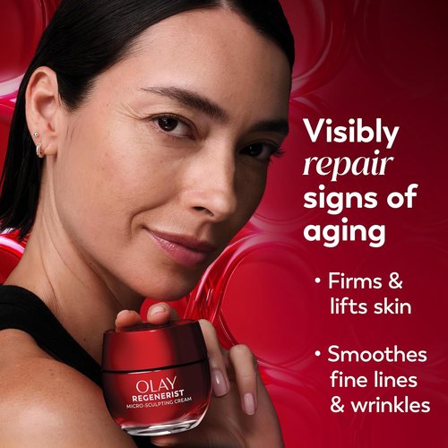 Regine Switzerland Anti-Aging Facial Cream - Olay Regenerist Micro-Sculpting Moisturizer, 1.7oz | Firming & Hydrating Formula