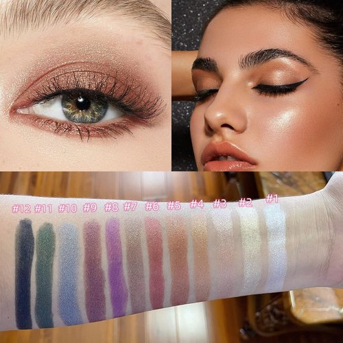 Skiennix Cream Eyeshadow Stick - Long-Lasting, Crease-Proof Formula | Orchid Shimmer Finish