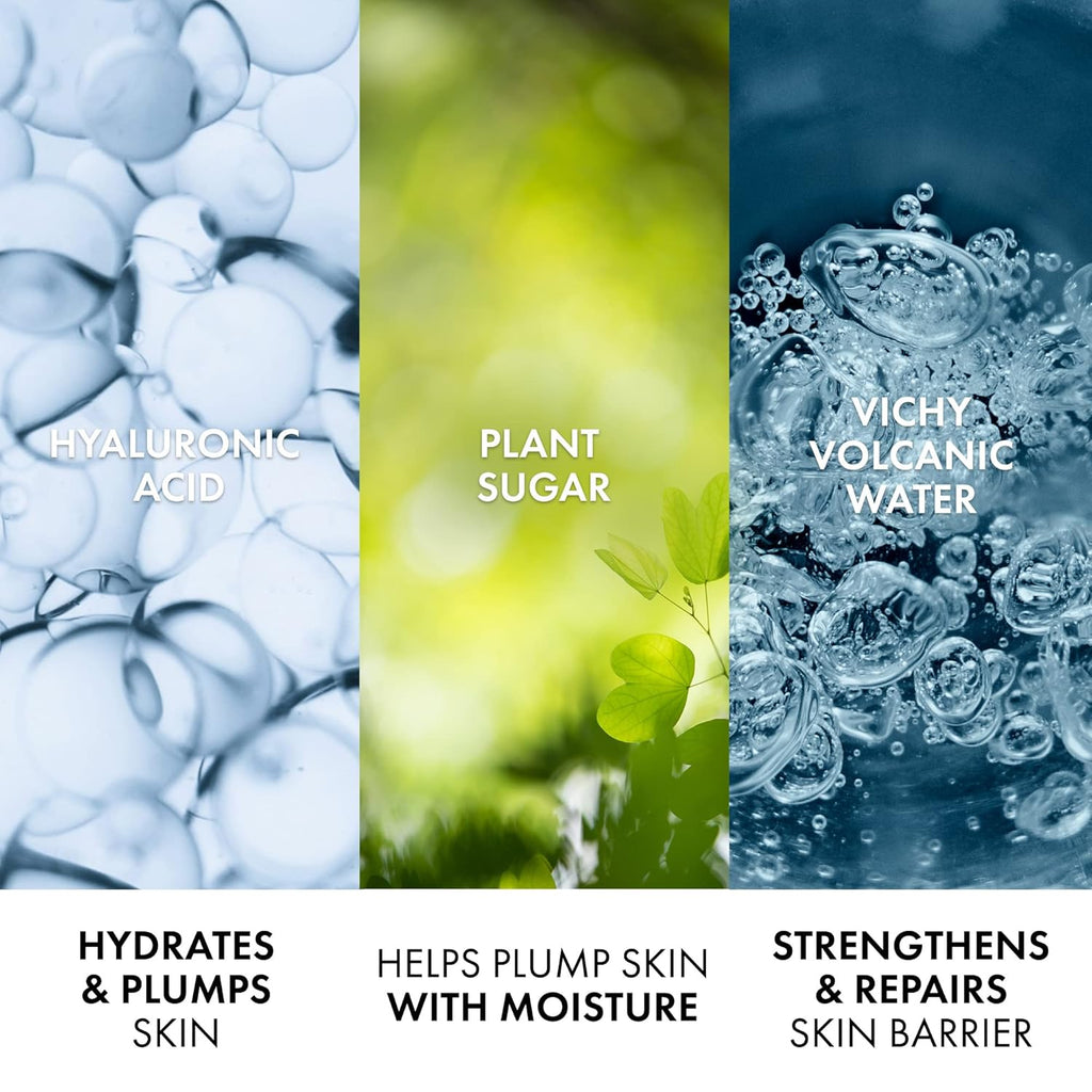Vichy Aqualia Thermal Facial Moisturizer - Hydrating Cream with Natural Hyaluronic Acid for Dry, Sensitive Skin