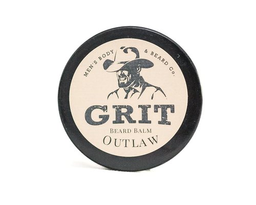 GRIT Beard Balm Outlaw - All-Natural Leave-In Conditioner for Men | Styles, Strengthens & Softens Beards (1.6 oz)