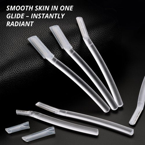 Mistfree Dermaplane Razor for Women Face, 10PCS Eyebrow Razors, Dermaplaning Tool with Storage Case, Professional Face Razors for Peach Fuzz Removal, Eyebrow Shaping, Smooth Skin & Gentle Exfoliation