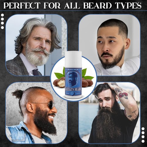 Bazzle's Beard Balm – Gentle Hold & Soft Texture Beard Growth Kit for Men Infused with Shea, Jojoba & Biotin for Healthy Hair Growth & Hydration, Ideal Mustache Care Product for Nourishing Facial Hair