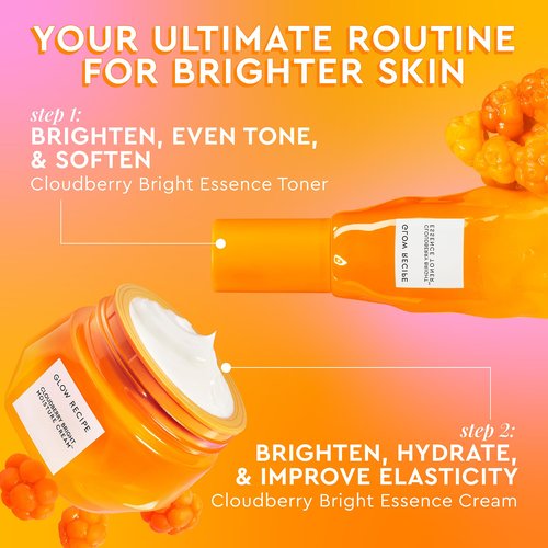 Glow Recipe Cloudberry Refillable Face Cream – Ultra Moisturizing Korean Face Cream for Women with CoQ10, Multi Peptides, and Vitamin C to Brighten, Repair Skin Barrier & Even Skin Tone (50 ml)