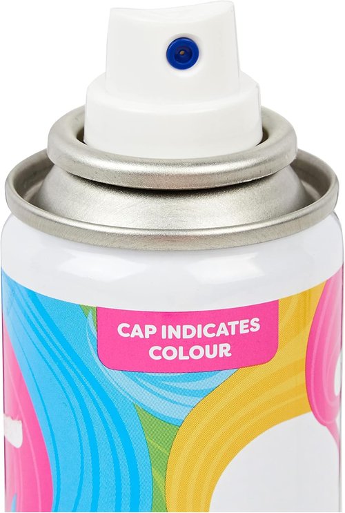 Neon Black Hair Spray - Easy-to-Use Temporary Color for Festivals & Parties | 4.5 fl. oz