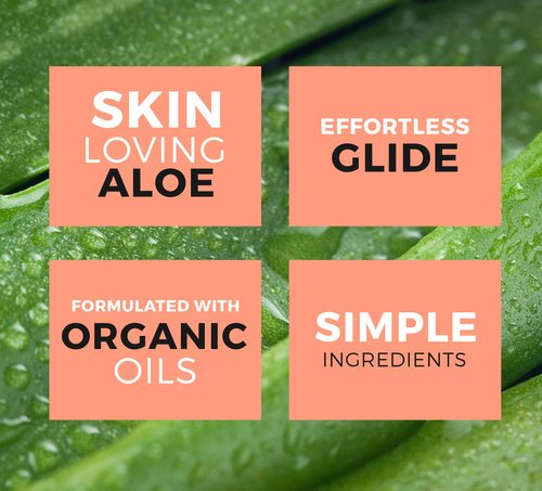 Rustic MAKA Shaving Gel for Women, Organic Aloe & Oils, Extra Sensitive Formula, Smooth Skin, Gel-to-Lather, Paraben-Free, Close and Clean Shave, Effortless Glide
