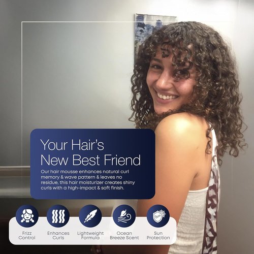 Hair Play Set | Hair Foam Mousse - Lightweight Frizz Control & Volume for Fine Hair - 2 Fl Oz
