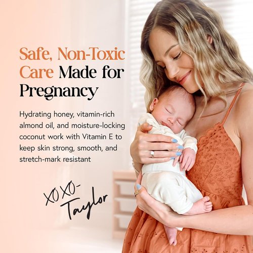 Mommy Life Preggie Paste Belly Butter - Nourishing Stretch Mark Cream for Pregnancy & Postpartum | Non-Toxic Formula with Manuka Honey & Vitamin E - 3.7oz
