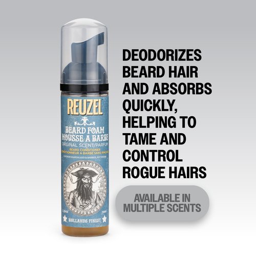 Reuzel Wood and Spice Beard Foam, Deodorizes Beard, 2.36 oz