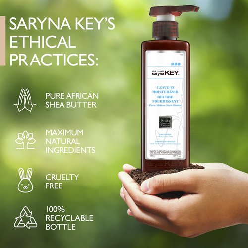 Saryna Key Curl Control Leave-In Moisturizer (300ml/10.14oz) - Refresh, Rehydrate and Rejuvenate - Strength, Wavy and Curly Hair, Combats Frizz - Encourages Hair Growth - Repairs and Prevents Breakage