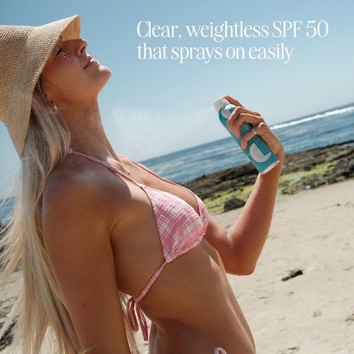 COOLA Organic Clear Sunblock Spray SPF 50 - Daily Skin Protection | Vegan & Gluten-Free Formula