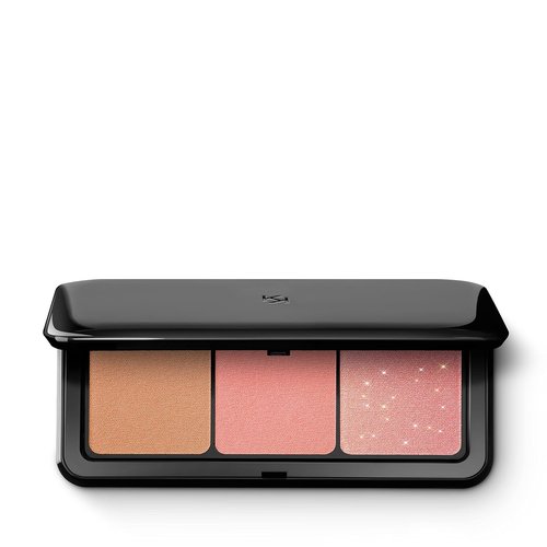KIKO Milano Multi Finish Trio Blush & Bronzer Palette - 1 Bronzer & 2 Blushes in Matte & Metallic Finishes