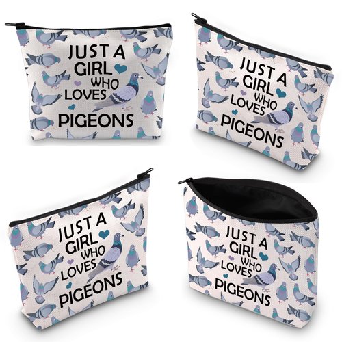 Gzrlyf Pigeon Makeup Bag Pigeon Lover Gift Pigeon Themed Gifts Pigeon Cosmetic Bag Gift For Pigeon Lover (JUST PigeonMB13)