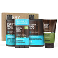 Every Man Jack Men's Bath and Body Gift Set - Coconut + Driftwood Scent - Clean Ingredients - Includes Hydrating Body Wash, 2-in-1 Shampoo, Aluminum-free Deodorant & Face Wash