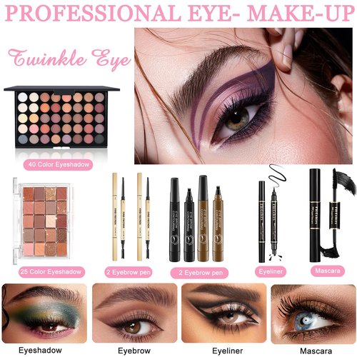 Makeup Kit for Women Full Kit, Makeup Set, Makeup Sets for Women Girls Teens, maquillaje para mujer, Make Up Set Includes Foundation 40 Color Eyeshadow Lipgloss etc Cosmetic Makeup Kit for Girls